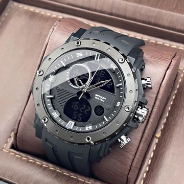 2022年新款戶外運動多功能炫酷手表男學生大表盤夜光防水電子表男