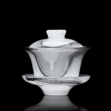 琉璃蓋碗單個高檔三才茶碗帶蓋大號泡茶碗防燙功夫茶茶杯茶具套裝