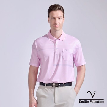 Emilio Valentino 范倫鐵諾 男短袖POLO衫吸濕排汗 彈力抗UV  (21-5V9823)