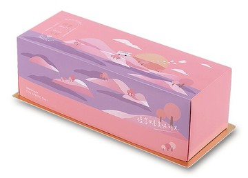 【基本量】長條蛋捲盒/四季光景 /100個(附船盒)