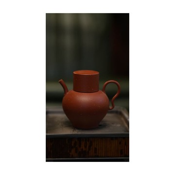 新派茶器 明式寶瓶 原礦朱泥全手工宜興紫砂壺小眾高端茶具160cc