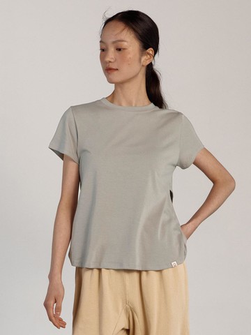 Cross Cover Up T-shirt Yoga [Stone Grey]