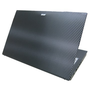 EZstick ACER Aspire A715-76 黑色卡夢膜機身貼 (DIY包膜)