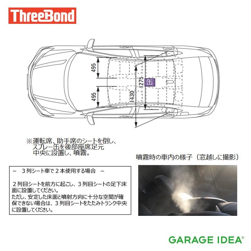 スリーボンド ThreeBond 自動車室内用可視光応答型光触媒スプレー[6735] TB6735 タクシー レンタカー 観光バス ウィルス対策 |  LINEショッピング