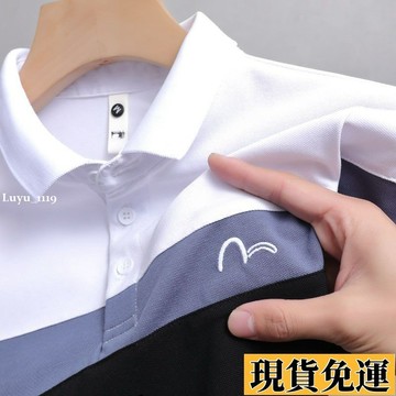🌸限時下殺🌸正品保羅夏季短袖男士T恤刺繡大碼POLO衫商務重磅中青年半袖上衣