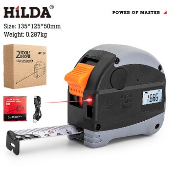 【HILDA】希爾達電動工具 雷射捲尺 5米捲尺+30米雷射距離
