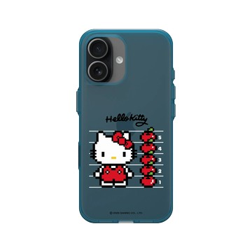 iPhone 17 Clear (相機按鈕) 夜幕藍 - 三麗鷗-Hello Kitty - Pixel Art