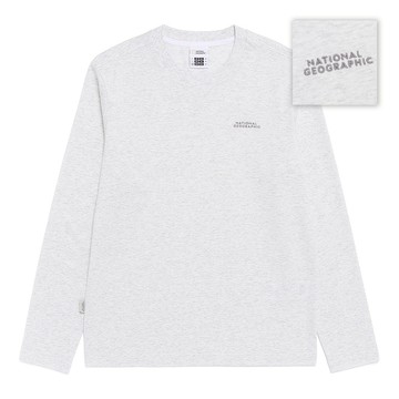 男女同款 NEODY 長袖T恤 - 燕麥色