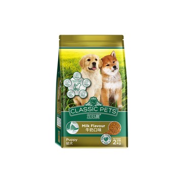 Classic Pets 幼犬乾狗糧-牛奶口味 2KG