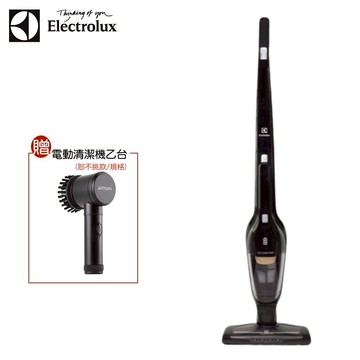 【Electrolux 伊萊克斯】新一代超級完美管家HEPA進化版毛髮截斷無線吸塵器 曜石黑色 贈電動清潔機/洗鞋機 ZB3501
