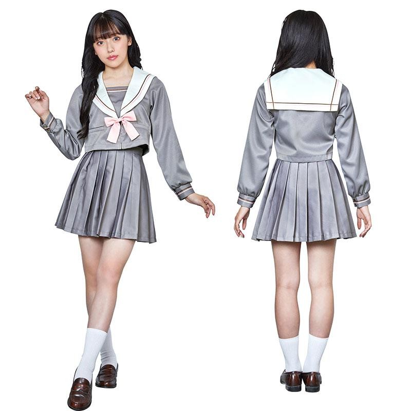 クリアストーン Clearstone コスプレ 制服 セーラー服 オルチャンセーラー グレーピンク レディース フリーサイズ グレー ピンク[ulzzangsailor-graypink]  | LINEブランドカタログ