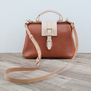 大型醫生口金包＿咖色