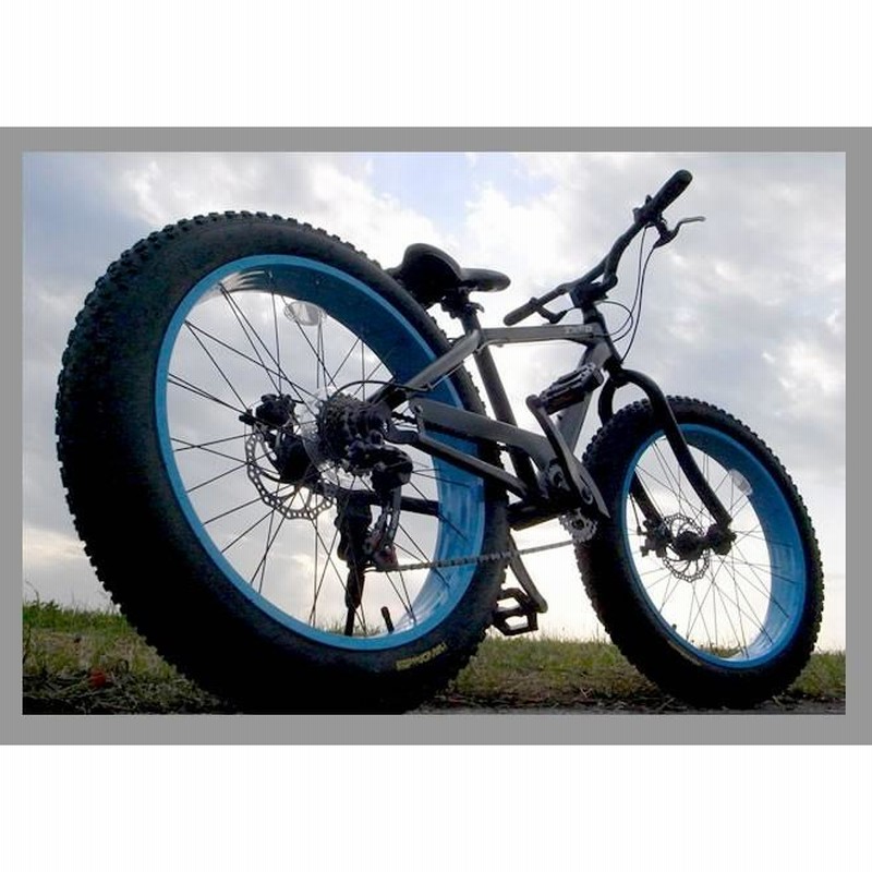 送料無料】ファットバイク ビーチクルーザー 自転車 24インチ FATBIKE 