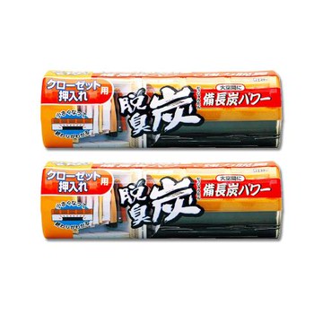(2盒超值組)日本ST雞仔牌-大型收納空間用脫臭炭強力消臭凝膠除臭劑300g/大橘盒(長效約90天,櫥櫃衣櫃潮濕悶臭備長炭淨化盒,壁櫥活性碳淨味)