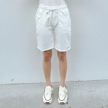 Hana Mokuba 簡約素色鬆緊腰短褲