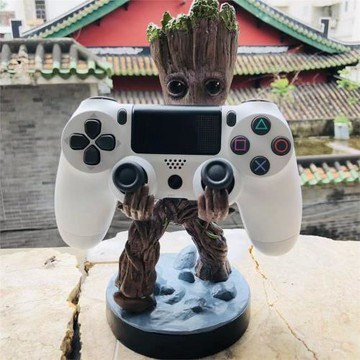 戰神可愛超音鼠游戲手柄支架樹人手機支架擺件學生擺件