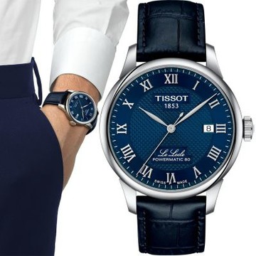 TISSOT 天梭 官方授權 T006.407.16.043.00 Le Locle 80小時動力儲存機械錶 暑期質感選物 送禮首選-39.3mm T0064071604300