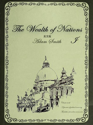 【電子書】The Wealth of Nations 国富论：英文版（I）