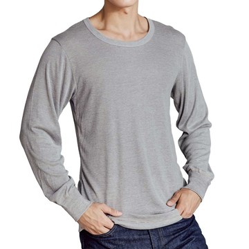 GIAT 吉亞特 男款 蓄暖竹炭長袖保暖衣 台灣製 838708 2件  灰色  L