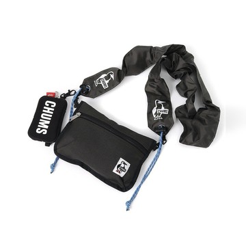CHUMS Wearable Sling Shoulder Bag Sweat Nylon 男女 肩背包 黑/炭黑 CH603880K018