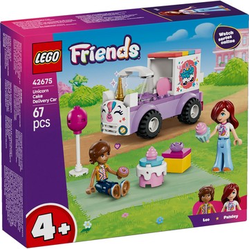 LEGO Friends 42675 獨角獸蛋糕外送車(玩具動物 家家酒 娃娃屋 兒童積木 互動遊戲 角色扮演 禮物)