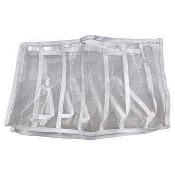 衣櫃分格收納袋 18.5絲尼龍網紗材質 內衣褲襪子文胸  白色  (36 x 25 x 20cm)  1組