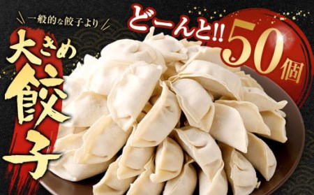 大きめ餃子50個 合計1kg ラー麦