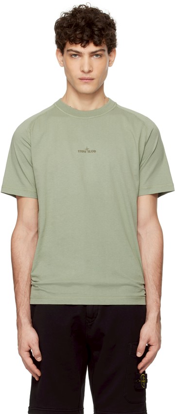 Stone Island 绿色 T 恤