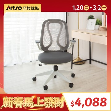 【網路獨家】QS曲線椅-灰 (需自行組裝)