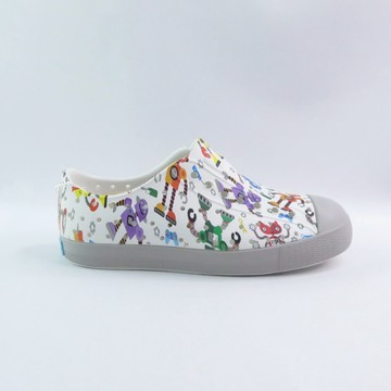 Native JEFFERSON PRINT 151115012058 中童鞋 洞洞鞋 機器人派對【iSport愛運動】