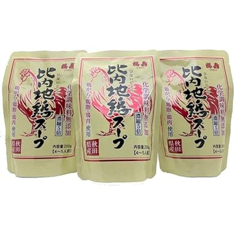 浅利佐助商店 レトルト比内地鶏スープ 200g×3個