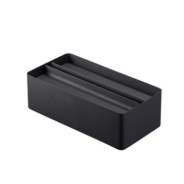 日本【YAMAZAKI】tower沉蓋式面紙盒(黑)