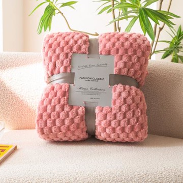 新款金龜絨毛毯 牛奶絨多功能午睡蓋毯 純色空調毯法萊絨毯子保暖