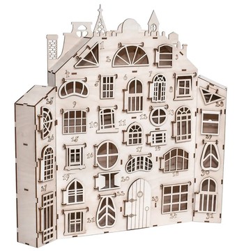 31 天的木製降臨節日曆 | 24+7 天日曆 |木製倒計時