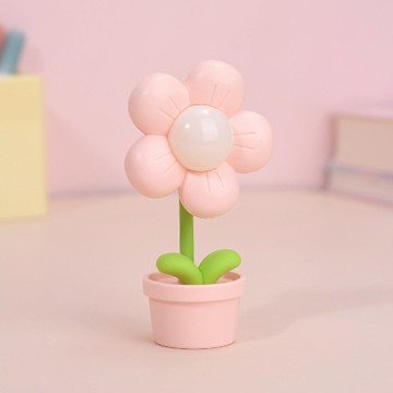 預購中Q爆小花【美家家電】美家家電 可愛迷你小花夜燈 迷你小花夜燈 迷你夜燈 - 粉色