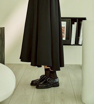 EL 單扣莫卡辛 - 黑