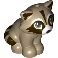 動物(浣熊) 深沙色 77110pb01
