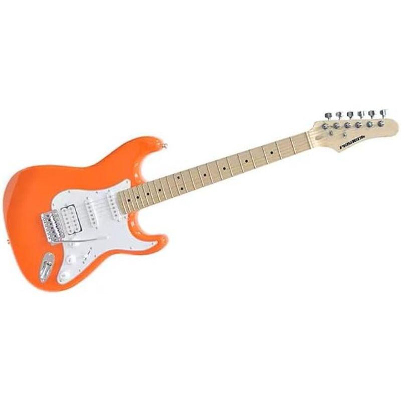 PLAYTECH (プレイテック) エレキギター ストラトキャスタータイプ ST250 S-S-H Maple Orange