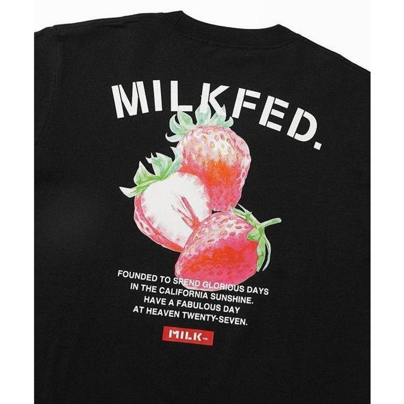 ミルクフェド MILKFED. LS TEE STRAWBERRY ストロベリー イチゴ ...