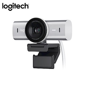 羅技 logitech MX Brio Ultra HD 網路攝影機 視訊鏡頭 視訊攝影機-珍珠白