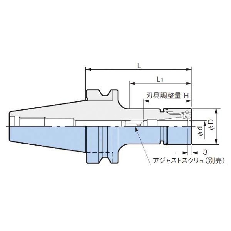 大昭和精機:メガニューベビーチャック BBT40-MEGA10N-75 切削工具