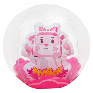 ROBOCAR POLI 波力 充氣沙灘球  安寶  1個  30cm