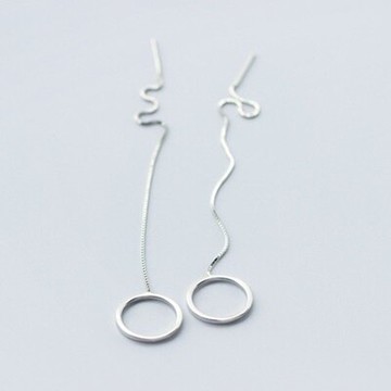 925純銀耳環耳飾-歐美時尚簡潔個性母親節生日情人節禮物女飾品73dq77【獨家進口】【米蘭精品】