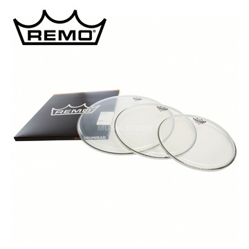 REMO PP-1382-BA Clear 10.12.16吋 鼓皮組【敦煌樂器】