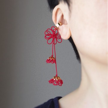 單邊耳圈 時之色・點