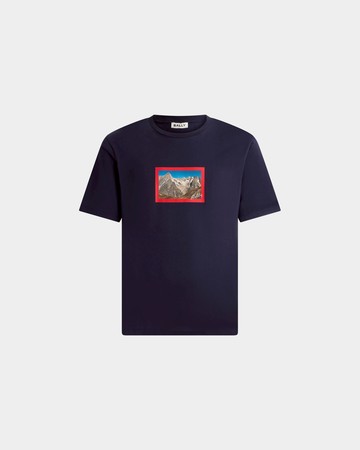 BALLY 復古明信片印花短袖 T-Shirt - M