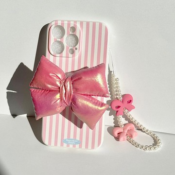 Sweetstore Supply原創甜美少女可愛立體伸縮蝴蝶結手機支架