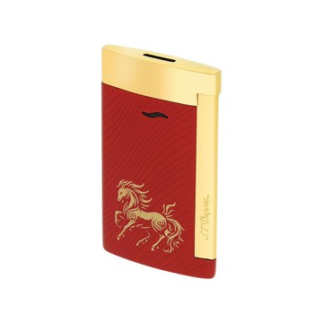 s.t.Dupont 打火機 slim7 生肖 馬 紅色 27080