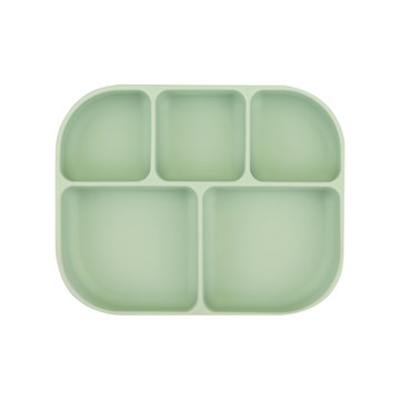 Dailylike Bonbon 幼兒矽膠吸盤餐盤  薄荷綠色  1個