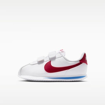 Nike 耐吉 Cortez PSV [IQ7636-101] 中童 休閒鞋 阿甘鞋 魔鬼氈 舒適 白紅藍
